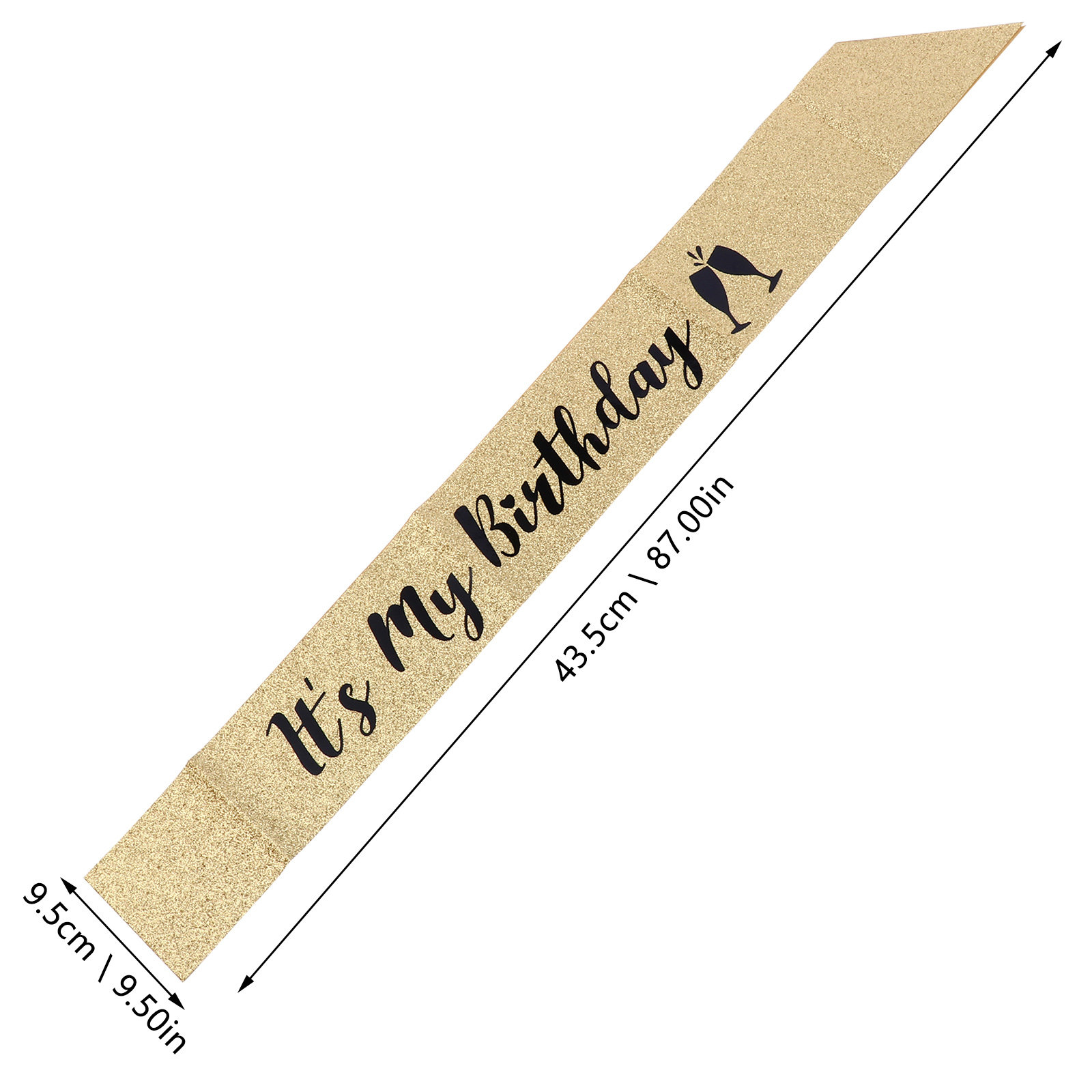 1Pcs Glitter Birthday Sash Sho - Birthday Sash Glitter review and price