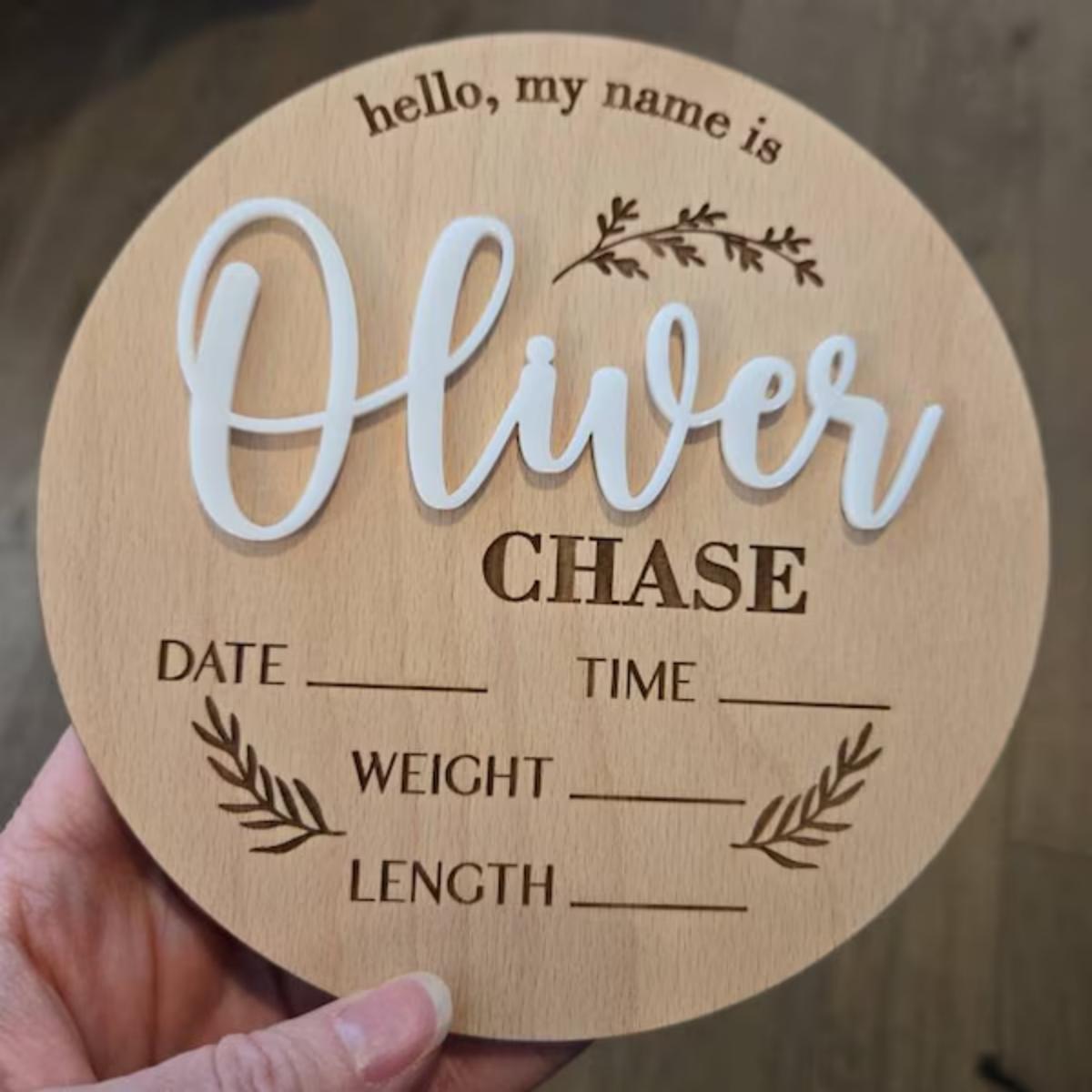 1Pc Custom Baby Announcement S - Eve Party review and price