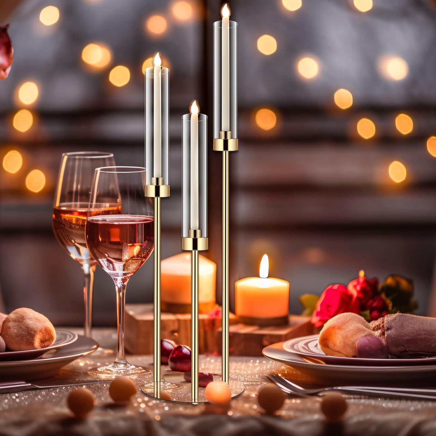 1 Set Acrylic Candelabra Cente - Centerpiece Stick review and price