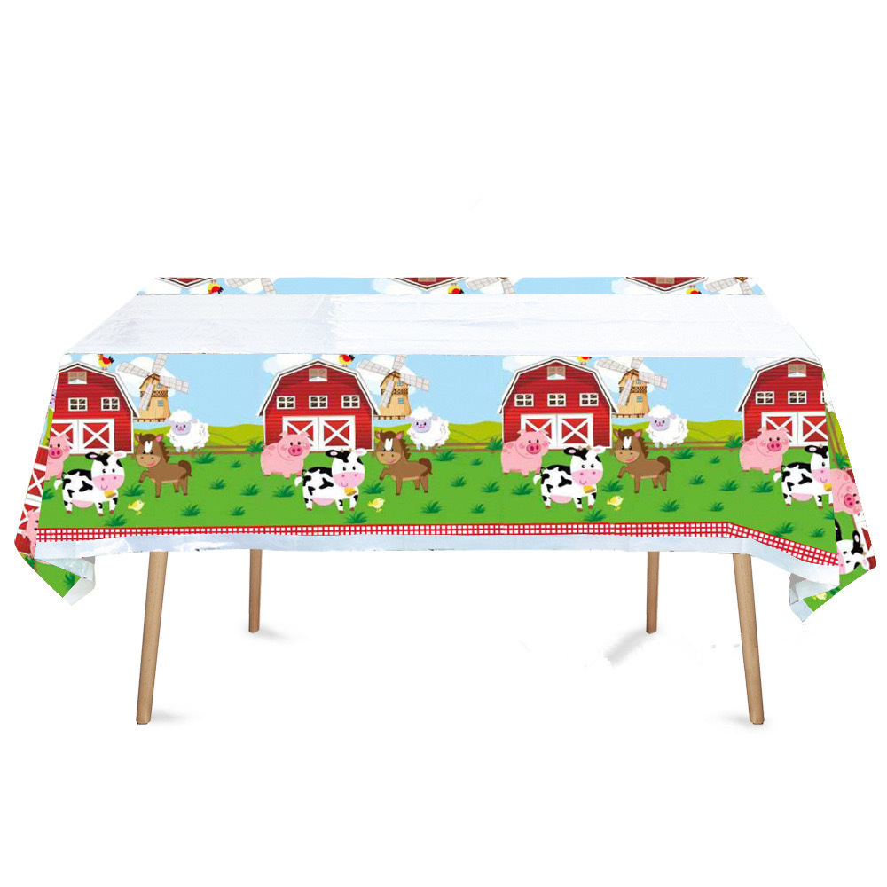 Farm Animals Party Tablecloth  - Table Cloth Disposable review and price