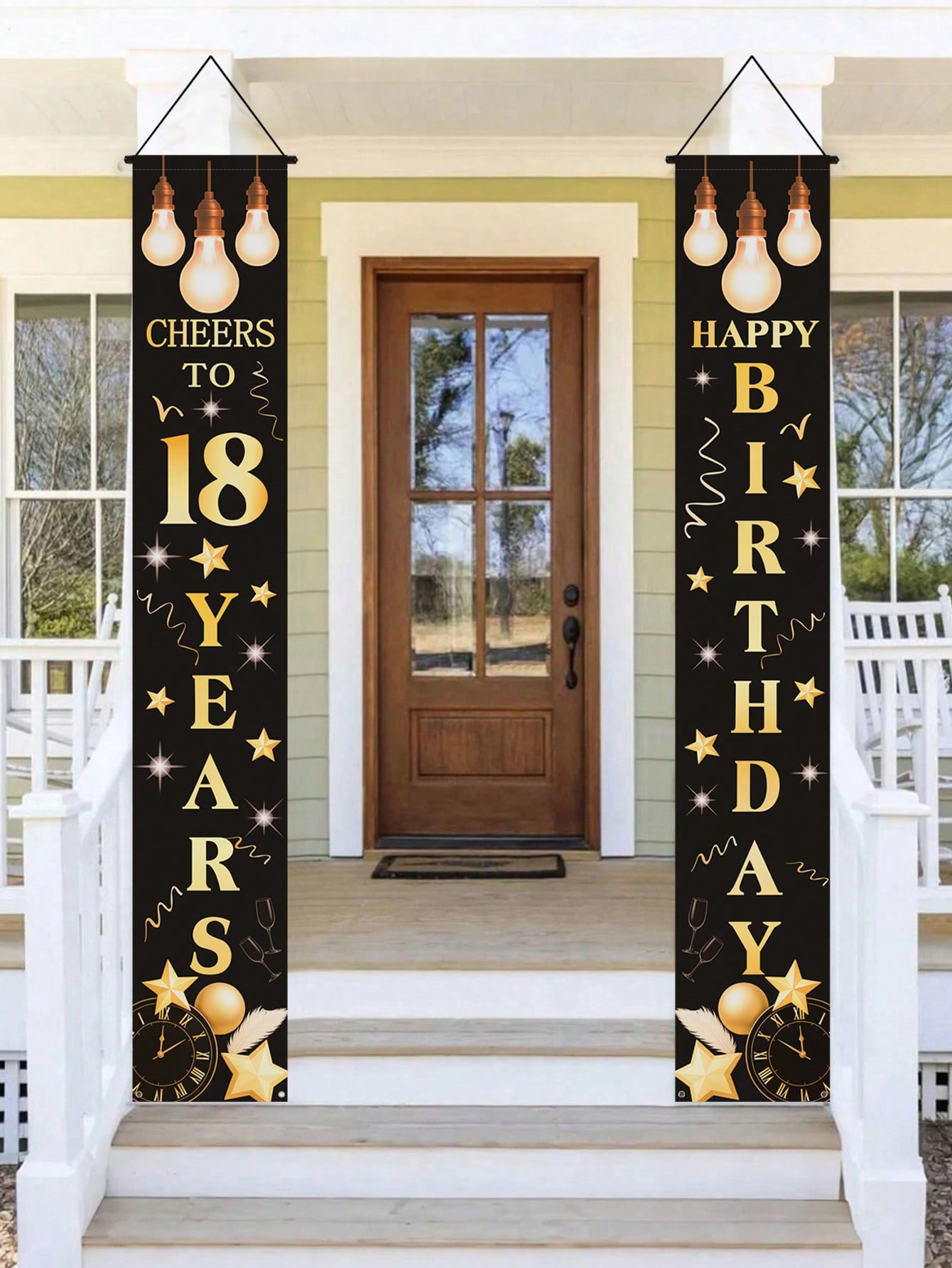 1 Pair of 18Th Birthday Celebr - Party Banner Gold review and price