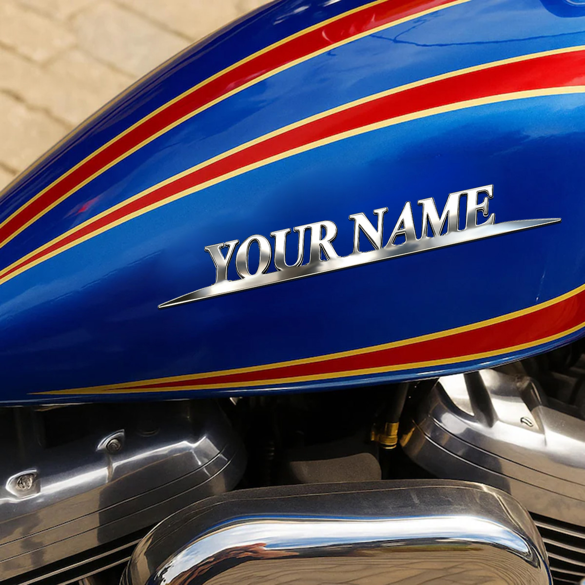 Metal Trendy YOUR NAME Sticker - Event Suppliers review and price
