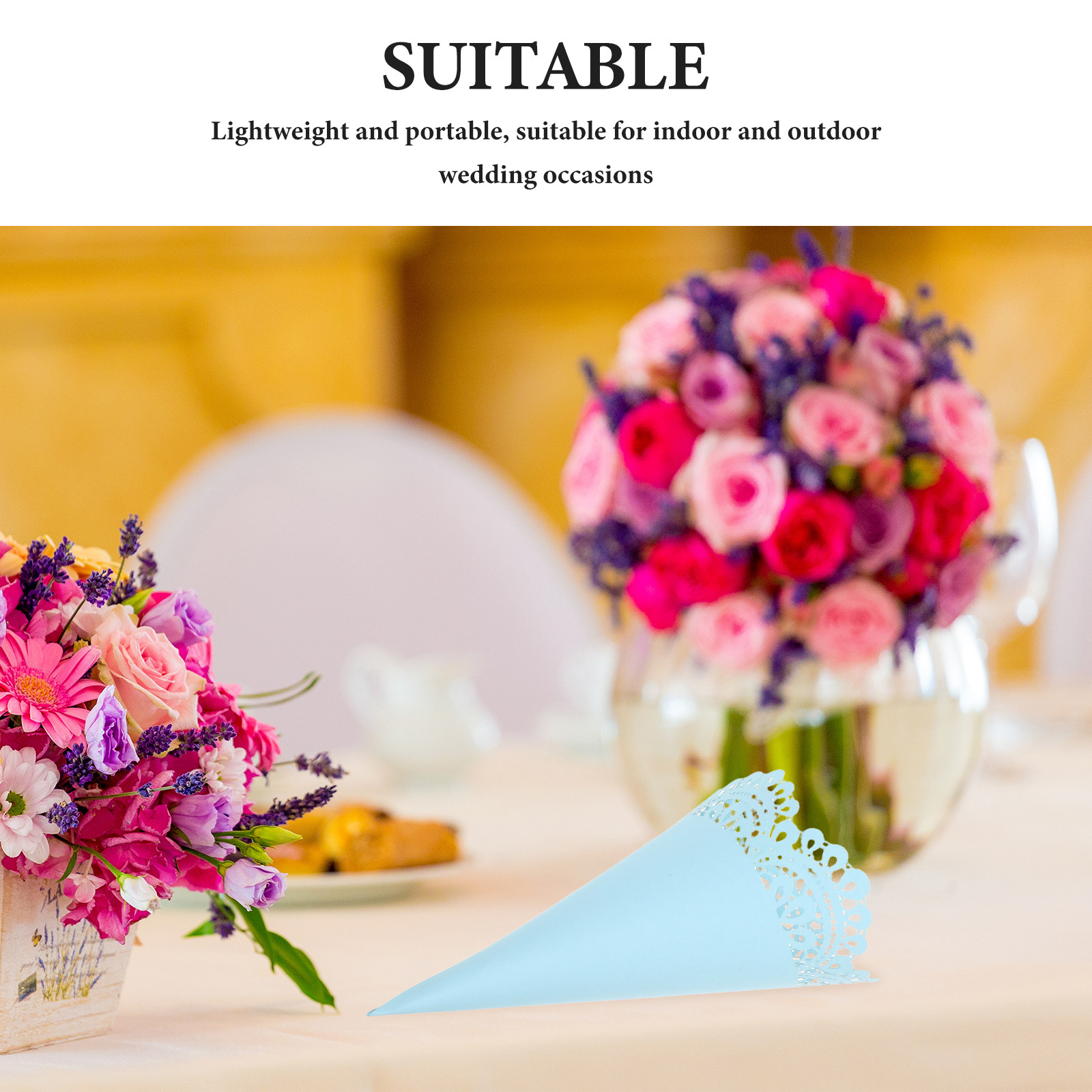 50pcs Wedding Confetti Cones H - Papercraft Supply Confetti review and price