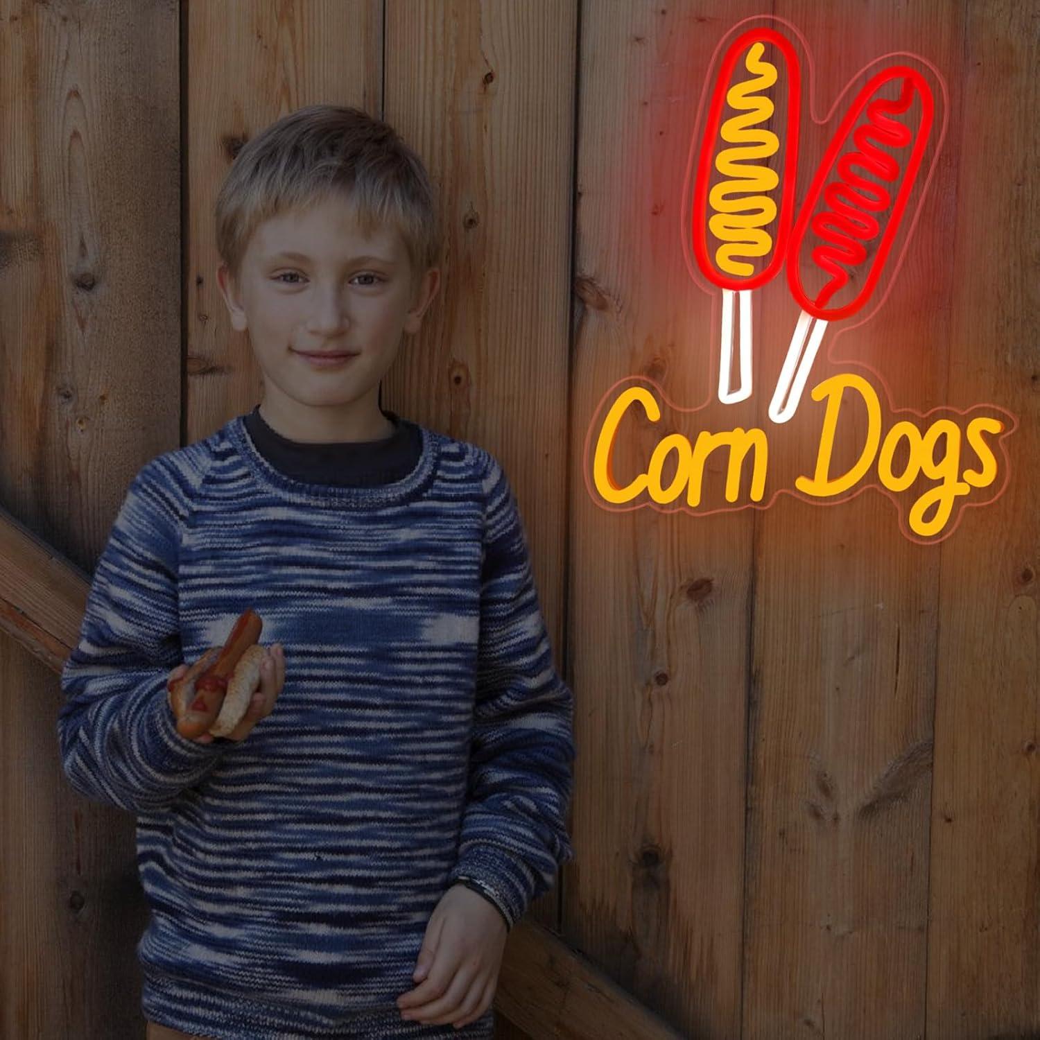 Corn Dog Neon Sign Snack USB D - Neon Sign Party review and price