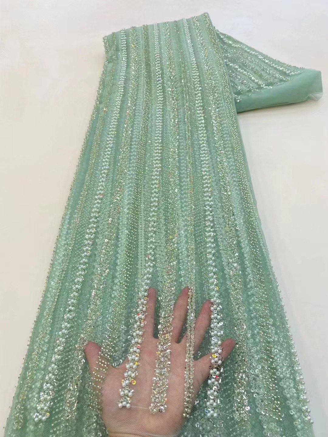 High Quality African Nigerian  - Glitter Tablecloth review and price