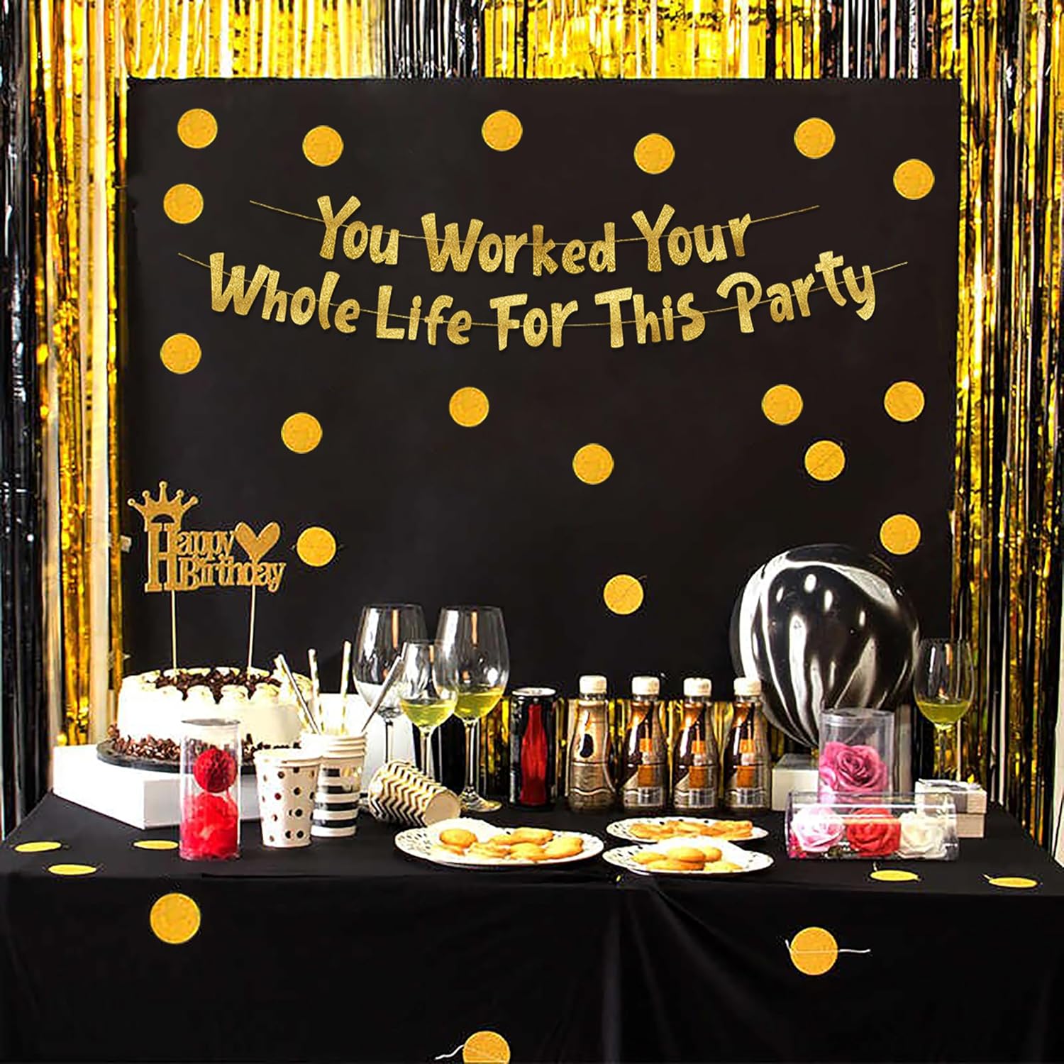 Retirement Party Decorations Y - Party Banner Gold review and price